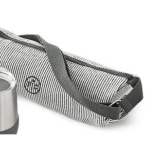 NEW SEALED PAMPERED CHEF STRIPED WINE BAG WITH STRAP  100094